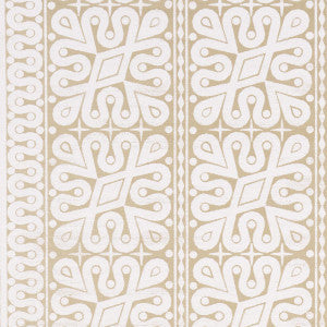 Borneo Grasscloth White 5015411 by Schumacher Designer Wallpaper