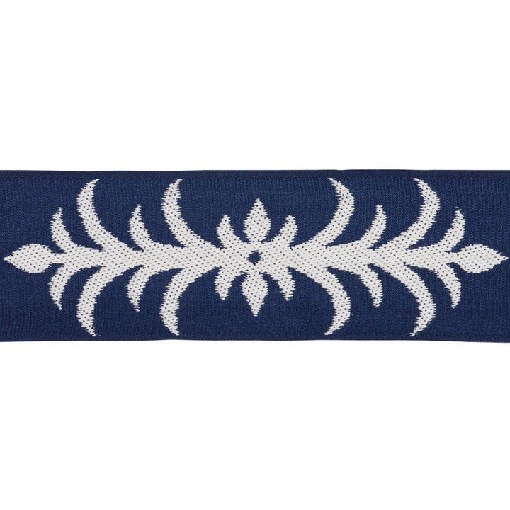 Acanthus Tape Admiral 75446 by Schumacher Designer Trim Celerie Kemble 9.5" - Swanky Fabrics -