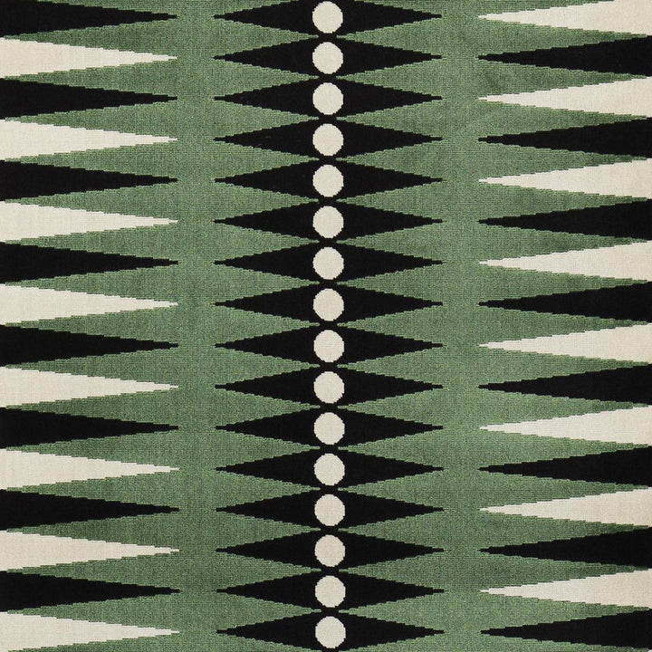 Backgammon Cut Velvet Green 83202 by Schumacher Designer Fabric Mary Mcdonald 26.38" - Swanky Fabrics -