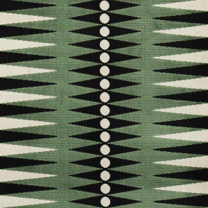 Backgammon Cut Velvet Green 83202 by Schumacher Designer Fabric