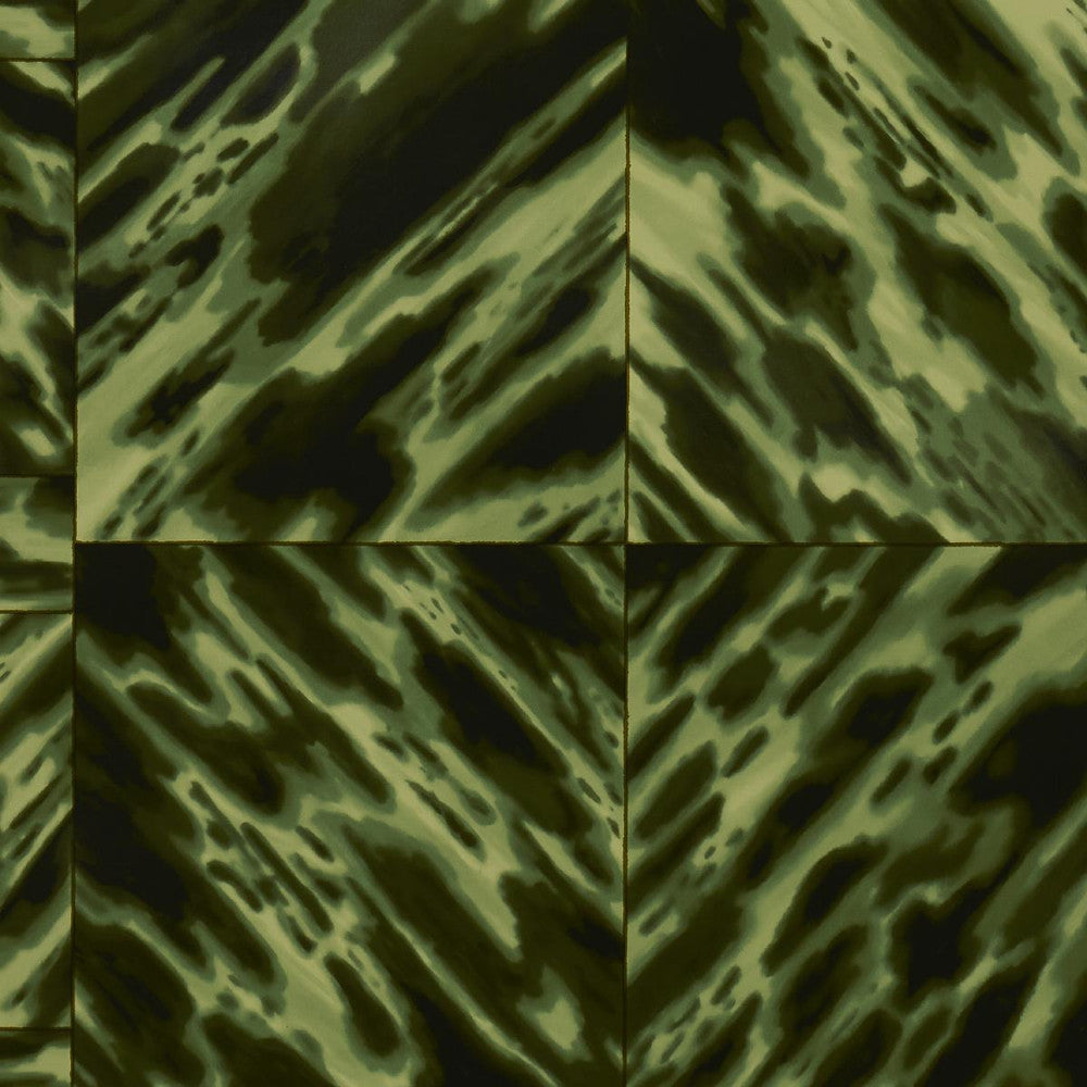 Tortoise Shell Amazon 5015371 by Schumacher Designer Wallpaper Celerie Kemble 27.0" - Swanky Fabrics -