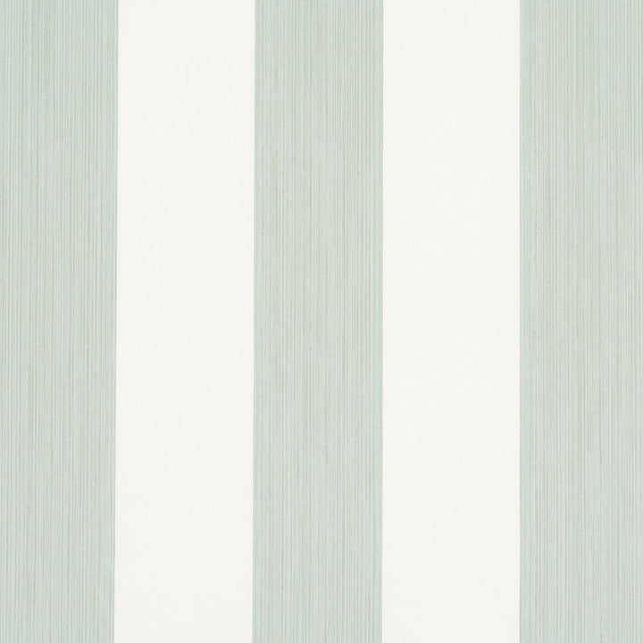 Edwin Stripe Wide Eucalyptus 5013622 by Schumacher Designer Wallpaper Perennial Favorites 4.5" - Swanky Fabrics -