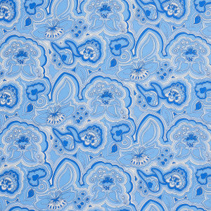 Morning Sunrise Indoor/Outdoor Horizon Blue 181060 by Schumacher Designer Fabric