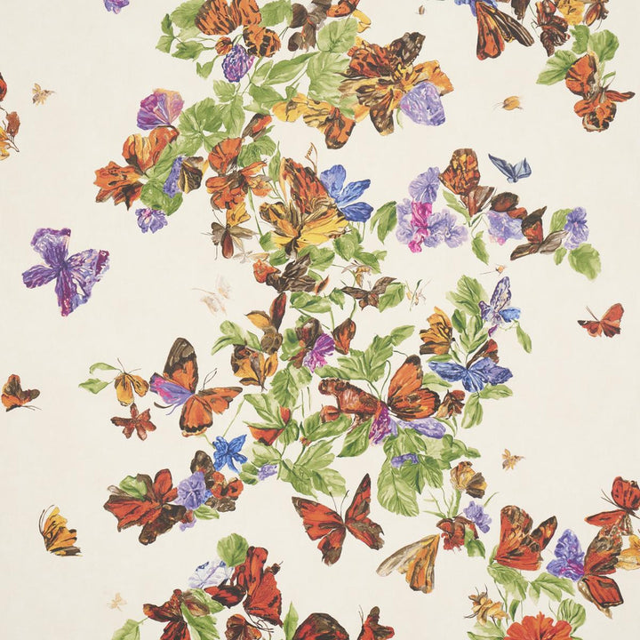 Pyne Butterfly Monarch Orange 5016380 by Schumacher Designer Wallpaper Schumacher Design Lab 27.0" - Swanky Fabrics -