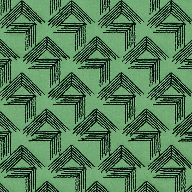 V Step Loden 69432 by Schumacher Designer Fabric MILES REDD See Sample INDIA MEDIUM DUTY </p><p>Repeat: Horizontal: 2" (5CM) and Vertical: 6 1/4" (16CM) 50 5/8" (129CM) - Swanky Fabrics -