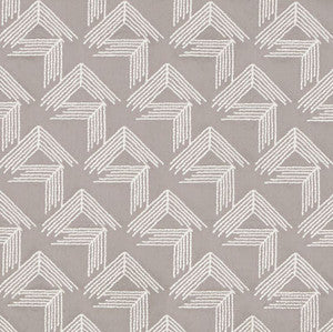 V Step Pale Grey 69434 by Schumacher Designer Fabric
