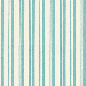 Capri Aqua/White 69444 by Schumacher Designer Fabric