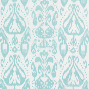 Kiva Embroidered Ikat Sky 69481 by Schumacher Designer Fabric