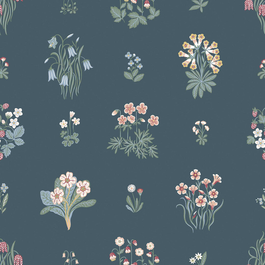 Ängsflora Spruce 6952 by Schumacher Designer Wallcovering