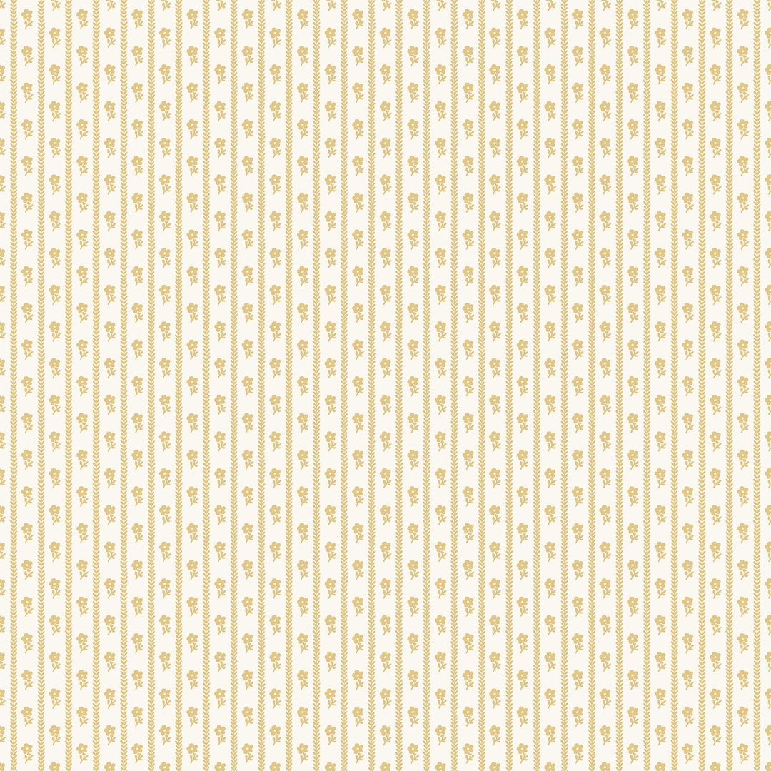 Lilla Lyckan Mustard 6953 by Schumacher Designer Wallcovering