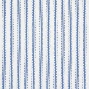 Birdie Ticking Stripe Indigo 83702 by Schumacher Designer Fabric