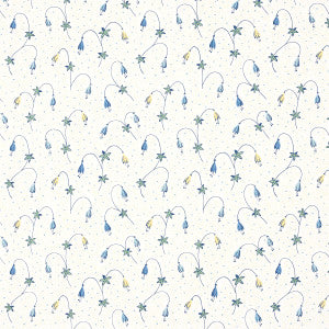Lolly Floral Blues 5015750 by Schumacher Designer Wallpaper
