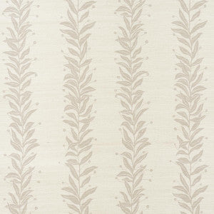 Tendril Stripe Sisal Natural 5015561 by Schumacher Designer Wallpaper