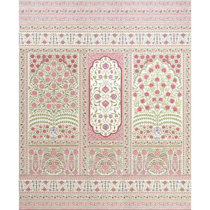 Montecito Red 5015831 by Schumacher Designer Wallpaper Mark D. Sikes 135.0" - Swanky Fabrics -