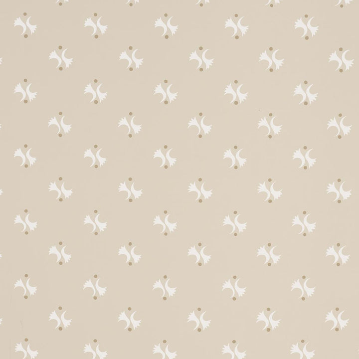 Lavigne Natural 5015731 by Schumacher Designer Wallpaper Domino Effect 12.62" - Swanky Fabrics -