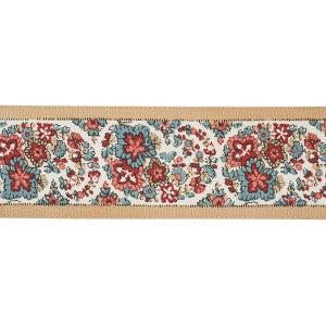 Ines Paisley Rouge & Noir 84441 by Schumacher Designer Trim