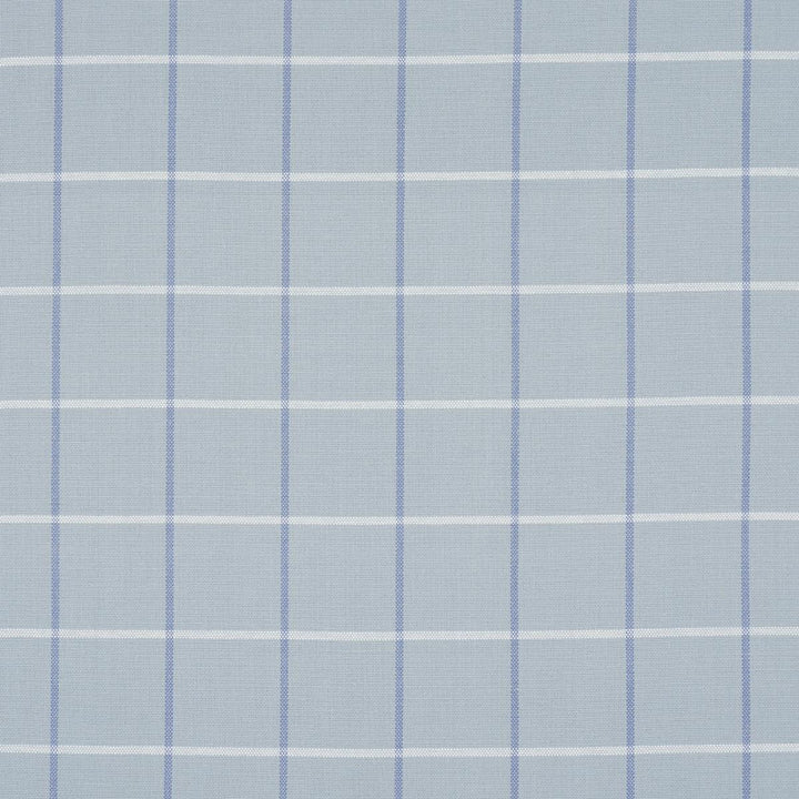Frannie Windowpane China Blue 83782 by Schumacher Designer Fabric Mark D. Sikes 3.0" - Swanky Fabrics -