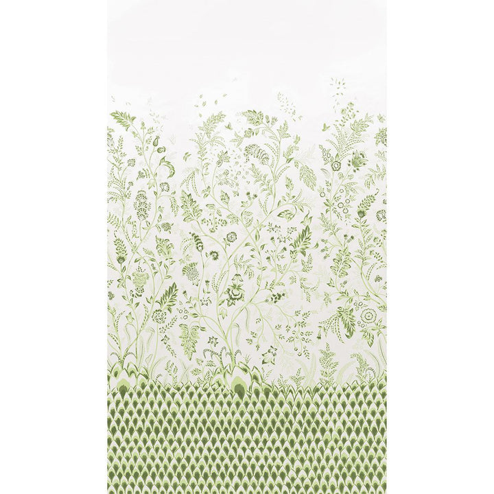 Chinoiserie Grande Leaf Green 5015821 by Schumacher Designer Wallpaper Mark D. Sikes 81.0" - Swanky Fabrics -