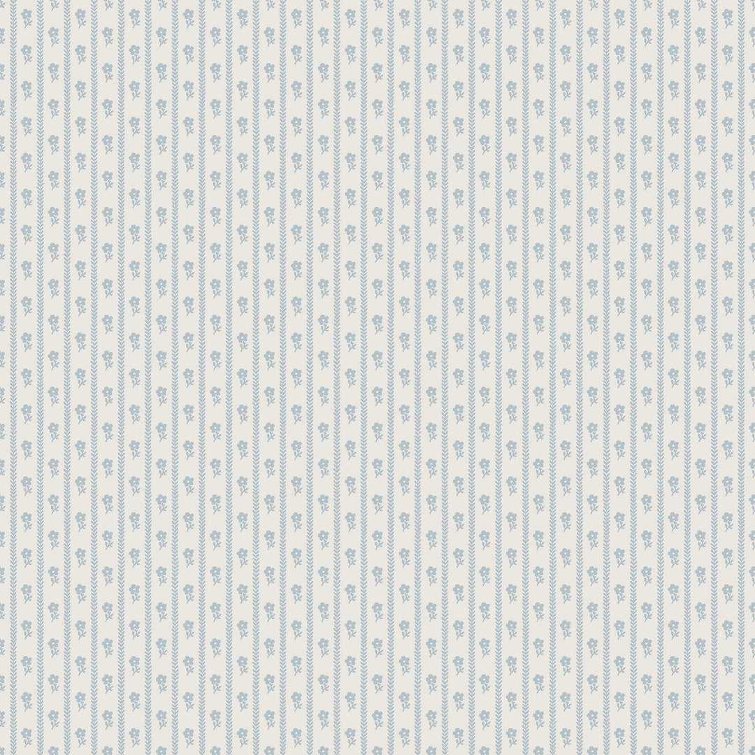 Lilla Lyckan Blue 6956 by Schumacher Designer Wallcovering