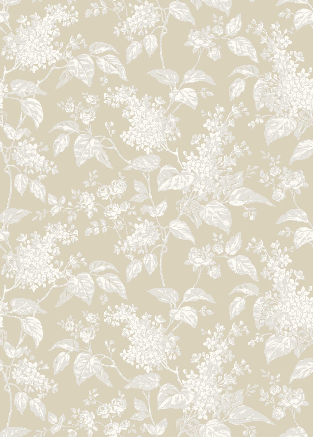 Syren Natural 6964 by Schumacher Designer Wallcovering