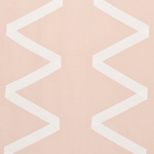Legere Silk Linen Applique Ivory On Blush 69693 by Schumacher Designer Fabric
