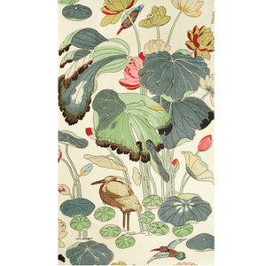 Nympheus Print Natural by Lee Jofa Designer Fabric