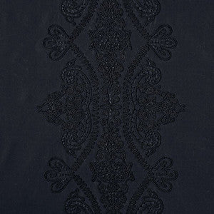 Castille Jet 69720 by Schumacher Designer Fabric