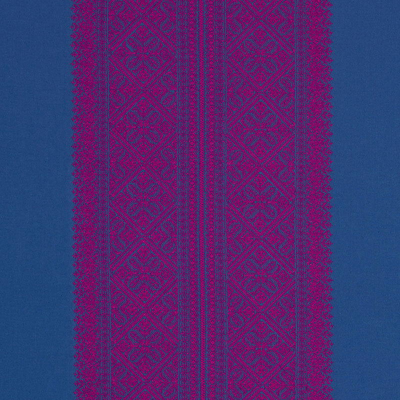 Toledo Casbah 69732 by Schumacher Designer Fabric COUTURE COLLECTION See Sample INDIA - </p><p>Repeat: Horizontal: 26 1/2" (67CM) and Vertical: 4 1/2" (11CM) 58" (147CM) - Swanky Fabrics -
