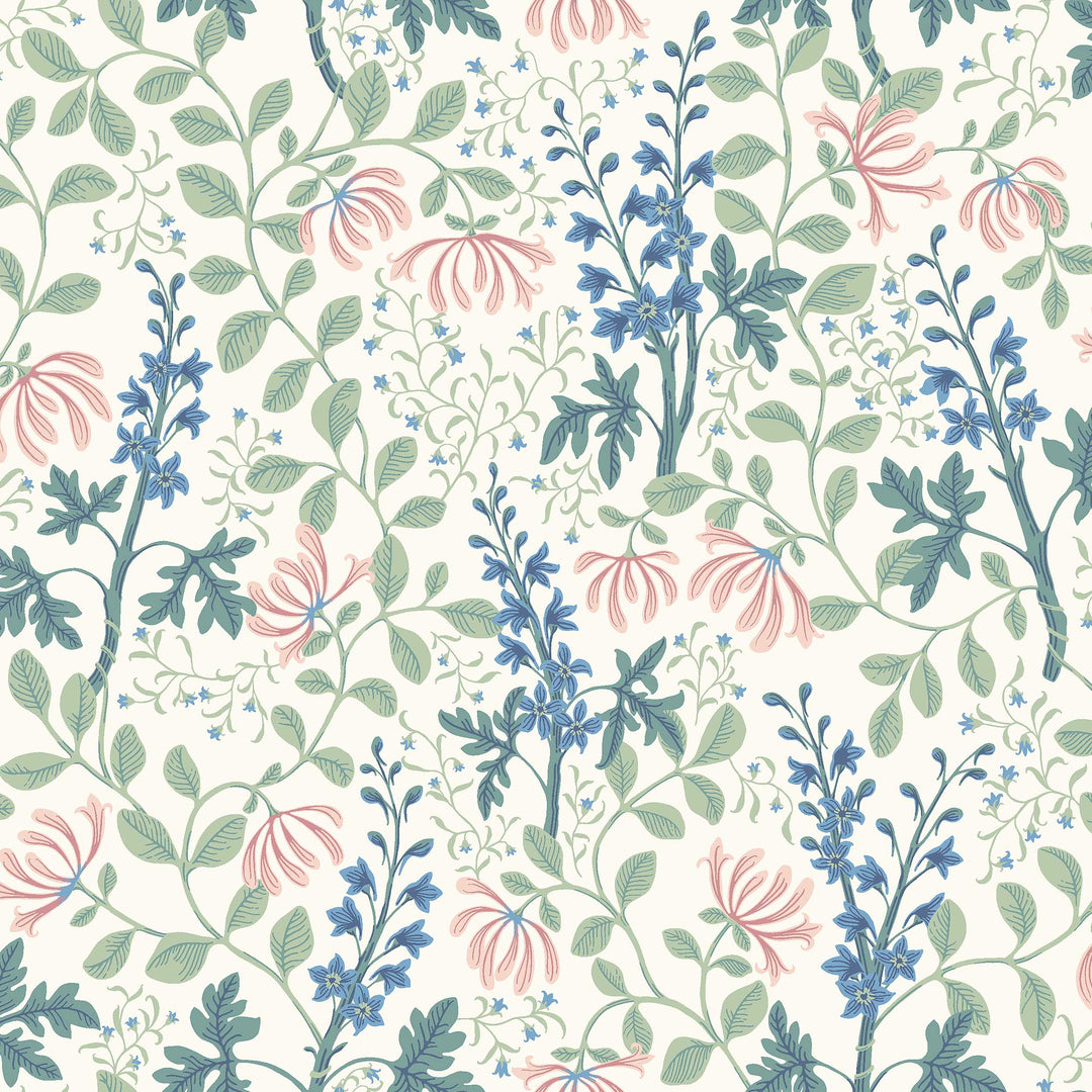 Trädgårdsfröjd Spring 6984 by Schumacher Designer Wallcovering
