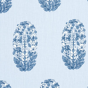 Askandra Flower Chambray 181360 by Schumacher Designer Fabric