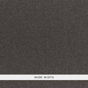 Chester Wool Sidewall Charcoal 5006295 by Schumacher Designer Wallpaper