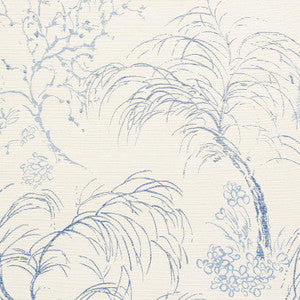 Mori Sisal Porcelain 5008750 by Schumacher Designer Wallpaper