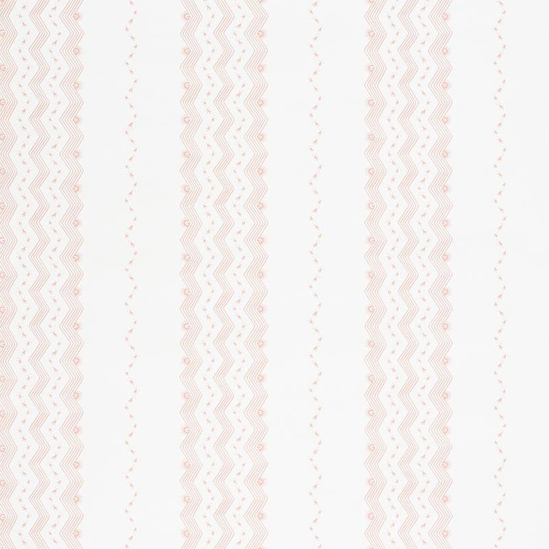 Nauset Stripe Blush 5009742 by Schumacher Designer Wallpaper Chambray 18.0" - Swanky Fabrics -