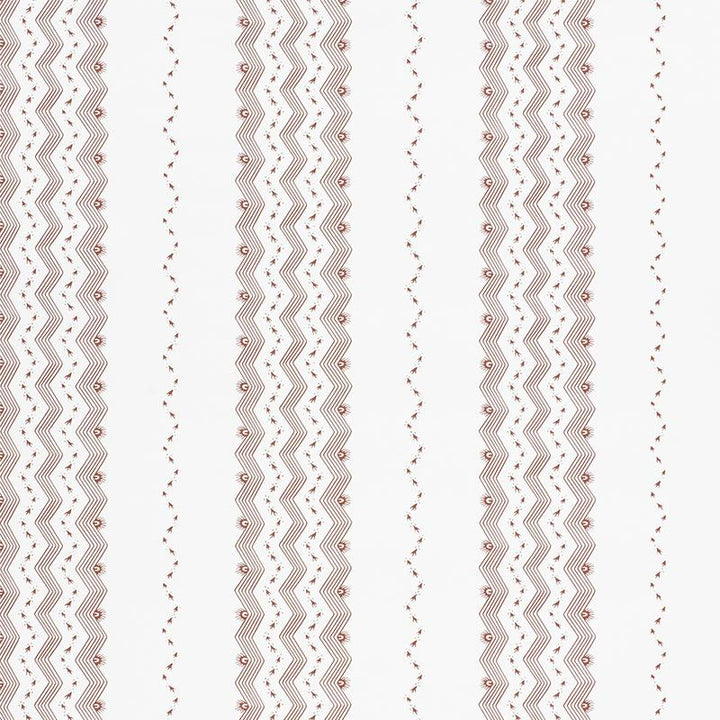 Nauset Stripe Sienna 5009743 by Schumacher Designer Wallpaper Chambray 18.0" - Swanky Fabrics -