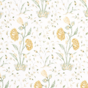 Khilana Floral Marigold 5009954 by Schumacher Designer Wallpaper