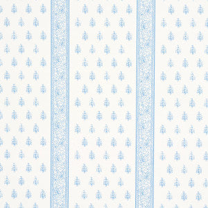 Katsura Stripe Ii Chambray 5015230 by Schumacher Designer Wallpaper