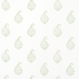 Kerala Paisley Ii Leaf 5015210 by Schumacher Designer Wallpaper