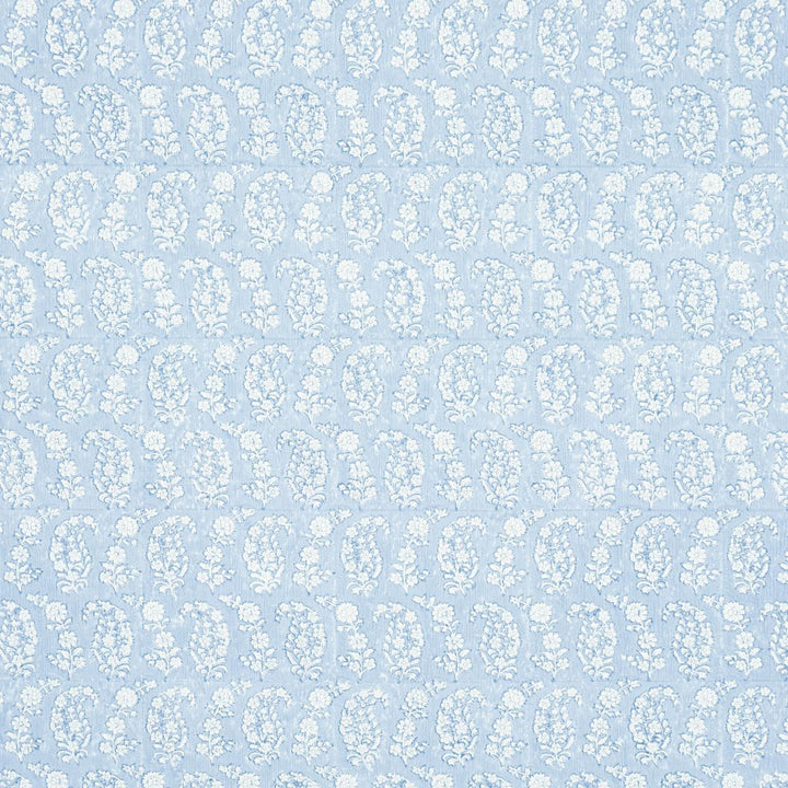Arita Block Print Cornflower 5015240 by Schumacher Designer Wallpaper Jacaranda 3.0" - Swanky Fabrics -