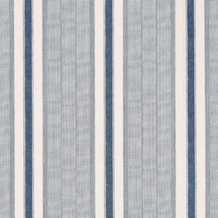 Ipala Stripe Vinyl Ocean 5015801 by Schumacher Designer Wallpaper A Rum Fellow 9.0" - Swanky Fabrics -