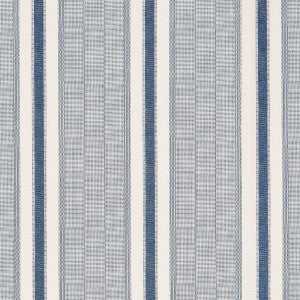 Ipala Stripe Vinyl Ocean 5015801 by Schumacher Designer Wallpaper