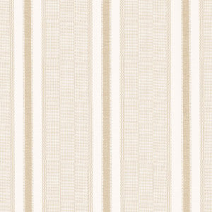 Ipala Stripe Vinyl Bisque 5015805 by Schumacher Designer Wallpaper