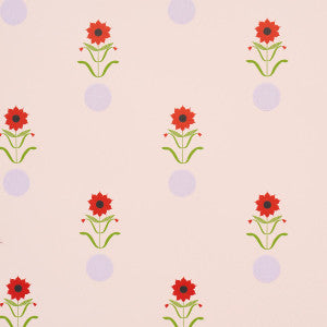 Forget Me Dots Pink 5015881 by Schumacher Designer Wallpaper