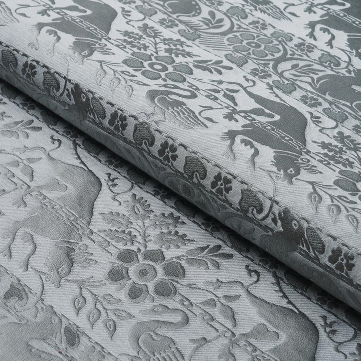 Animali Slate Blue 83120 by Schumacher Designer Fabric Schumacher Classics 26.75" - Swanky Fabrics -