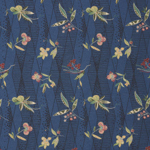 Romola Floral Cadet 83141 by Schumacher Designer Fabric