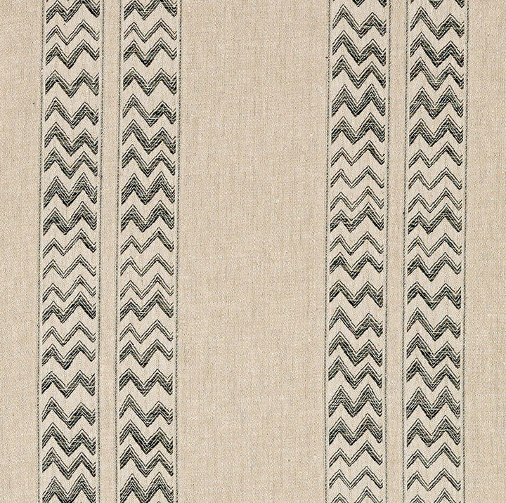 Kudu Stripe Black 69970 by Schumacher Fabric Schumacher Fabric Kudu Stripe Black 69970Fabric LINEN 100% ITALY </p><p>Repeat: H: HORZ. 28" (71CM) , V: VERT. 9 7/8" (25CM) 56 - Fabric Carolina -