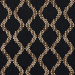 Topi Black 69992 by Schumacher Designer Fabric