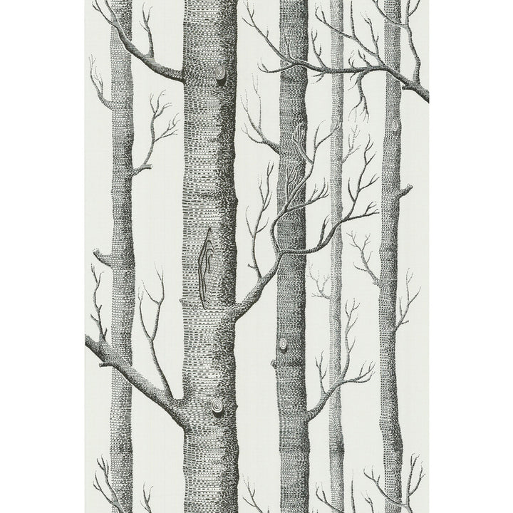 Woods Onyx/White by Cole & Son Designer Wallcovering COLE & SON NEW CONTEMPORARY II PAPER - 100% United Kingdom - Horizontal: - and Vertical: 28.3 20.5 - Swanky Fabrics -