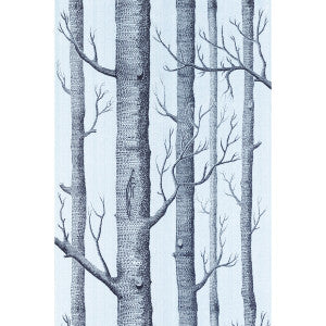 Woods Choc/Silver by Cole & Son Designer Wallcovering