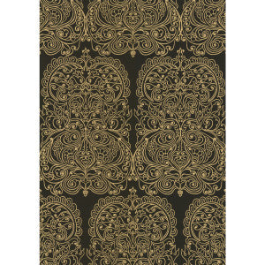 Alpana Gold/Onyx by Cole & Son Designer Wallcovering