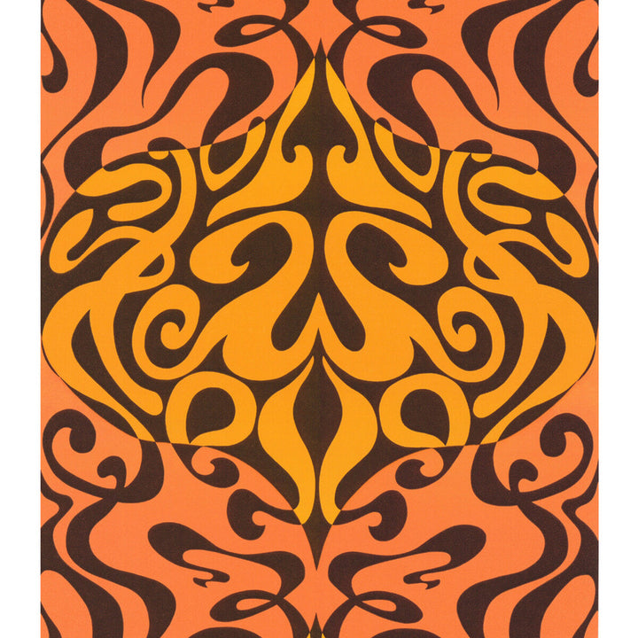 Woodstock Orange by Cole & Son Designer Wallcovering COLE & SON NEW CONTEMPORARY II PAPER - 100% United Kingdom Horizontal: and Vertical: 21 20.5 - Swanky Fabrics -
